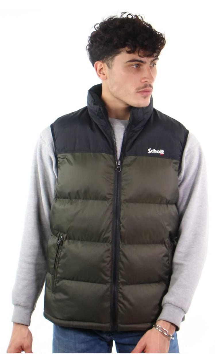 Schott NYC Herren Utahv Jacke Not Applicable, Khaki, XX-Large