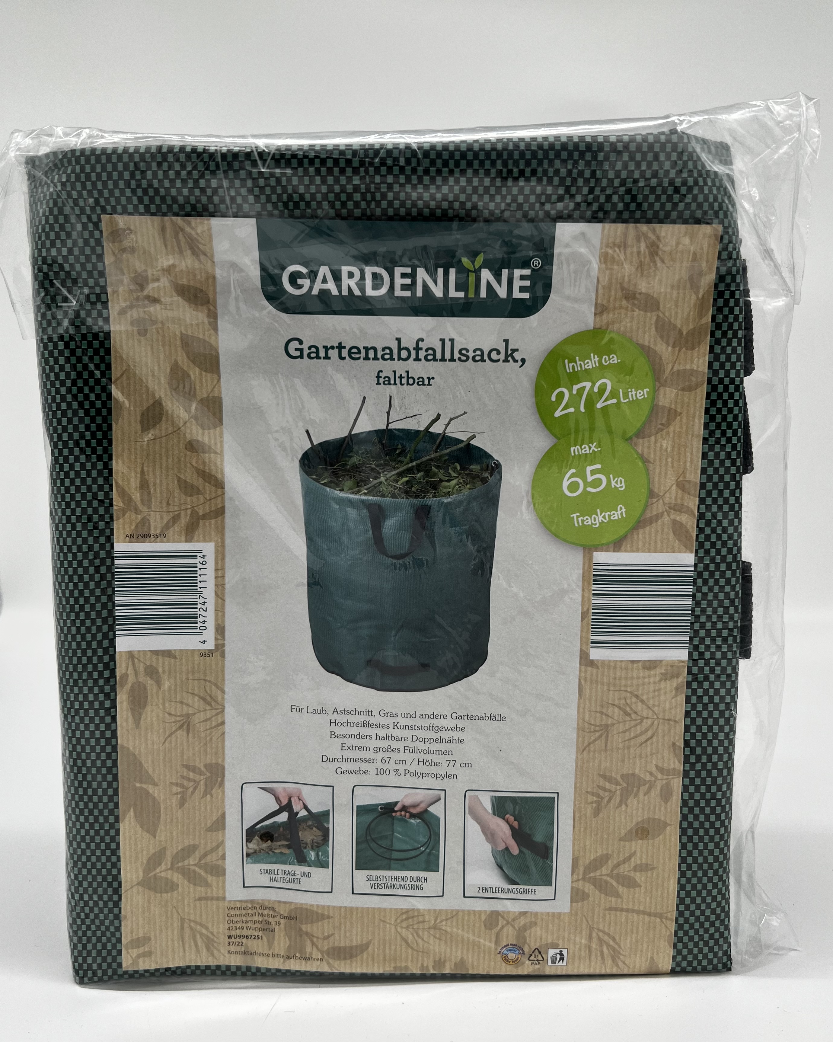 Gardenline Gartenabfallsack Gartensack 272 L