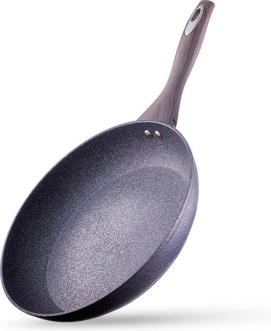 OEM Induktionspfanne 28 cm - Aluminium-Pfanne - Antikitze - Induktionspfanne 28 cm - Antikitze Induktionspfanne - Beschichtete Pfanne für Gasfeld - "Granit" Beschichtung Induktionspfanne 2026