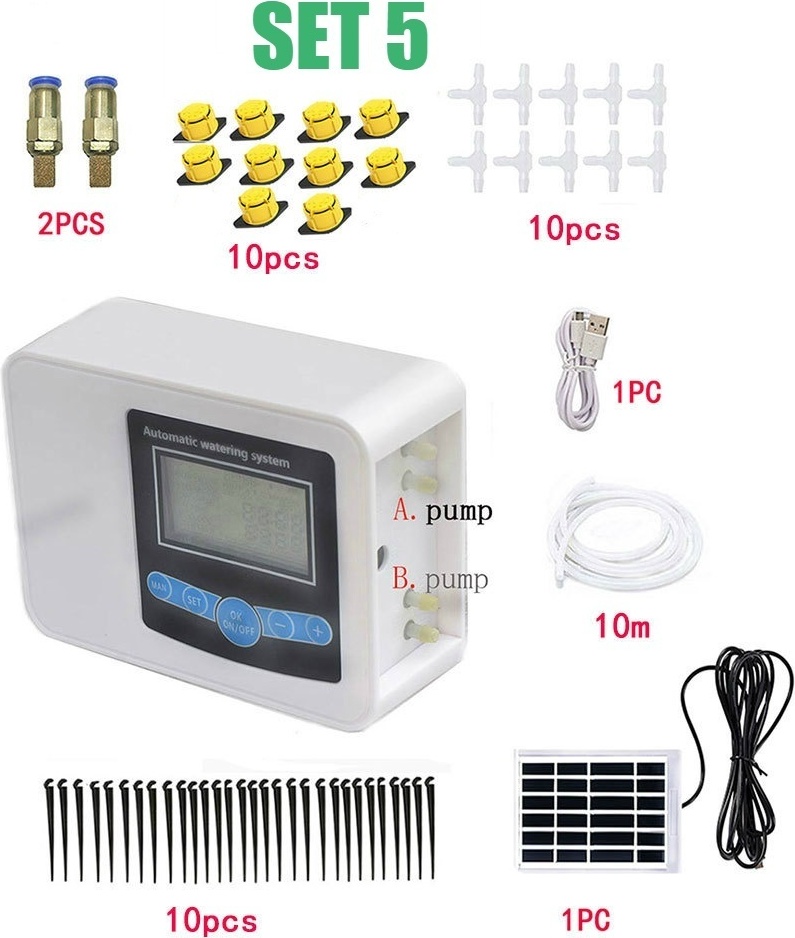 mc star Automatisches Solarbewässerungsgerät Intelligenter Bewässerungstimer,Set 5