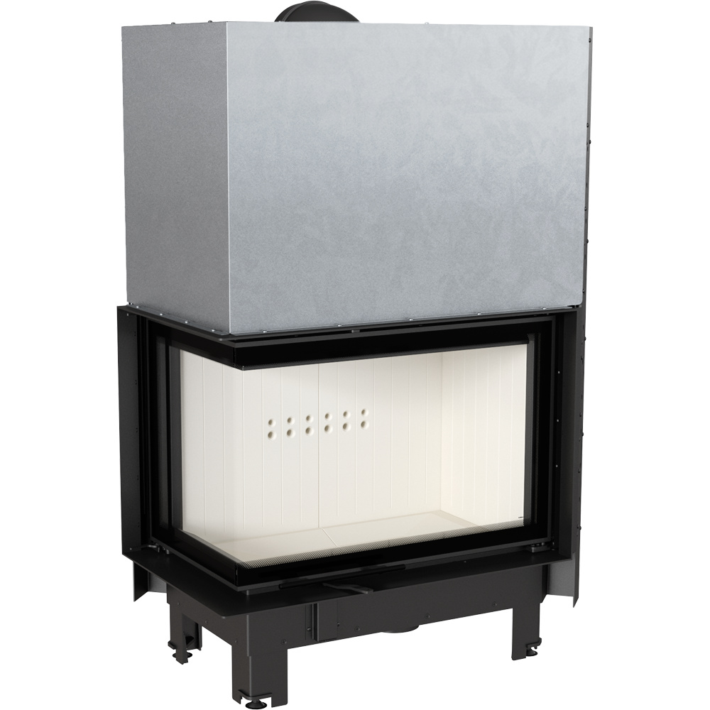 Oceľový krb MBA vľavo, 17 kW Ø 200 zdvih