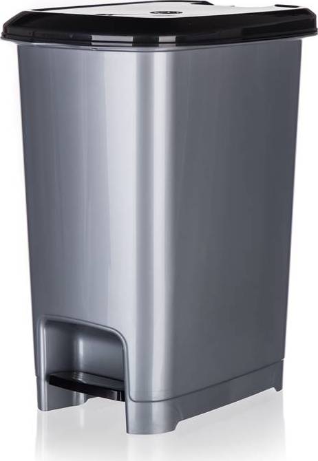 VETRO-PLUS Korb Müll treten Sie auf TRANSPLANTAT 40 l, grau