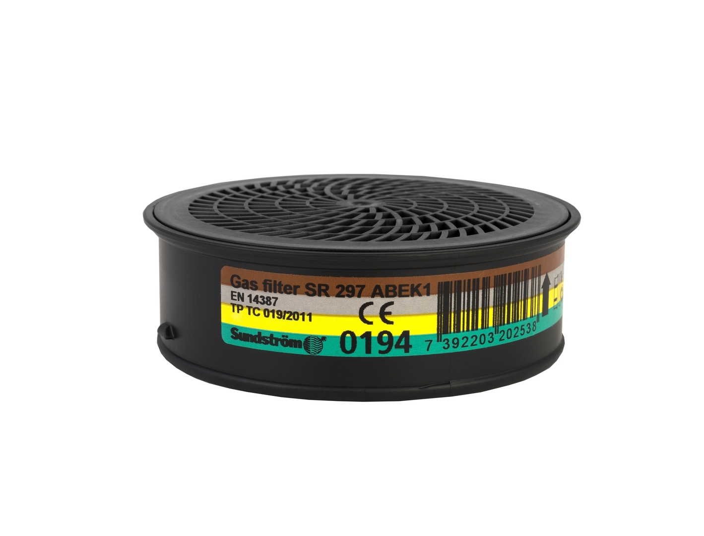 Plynový filter SUNDSTRÖM SR 315 ABE 1 H02-3212, trieda ochrany:SR 297 ABEK1, prevedenie:plynový filter, norma:EN 14387 - 2004