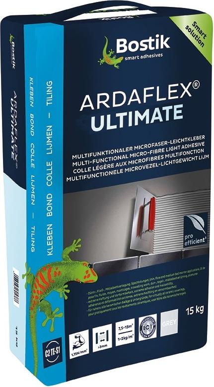 Bostik Ardaflex Ultimate Microfaser Leicht Fliesenkleber-Dünnbettmörtel 15kg Sack 30608219