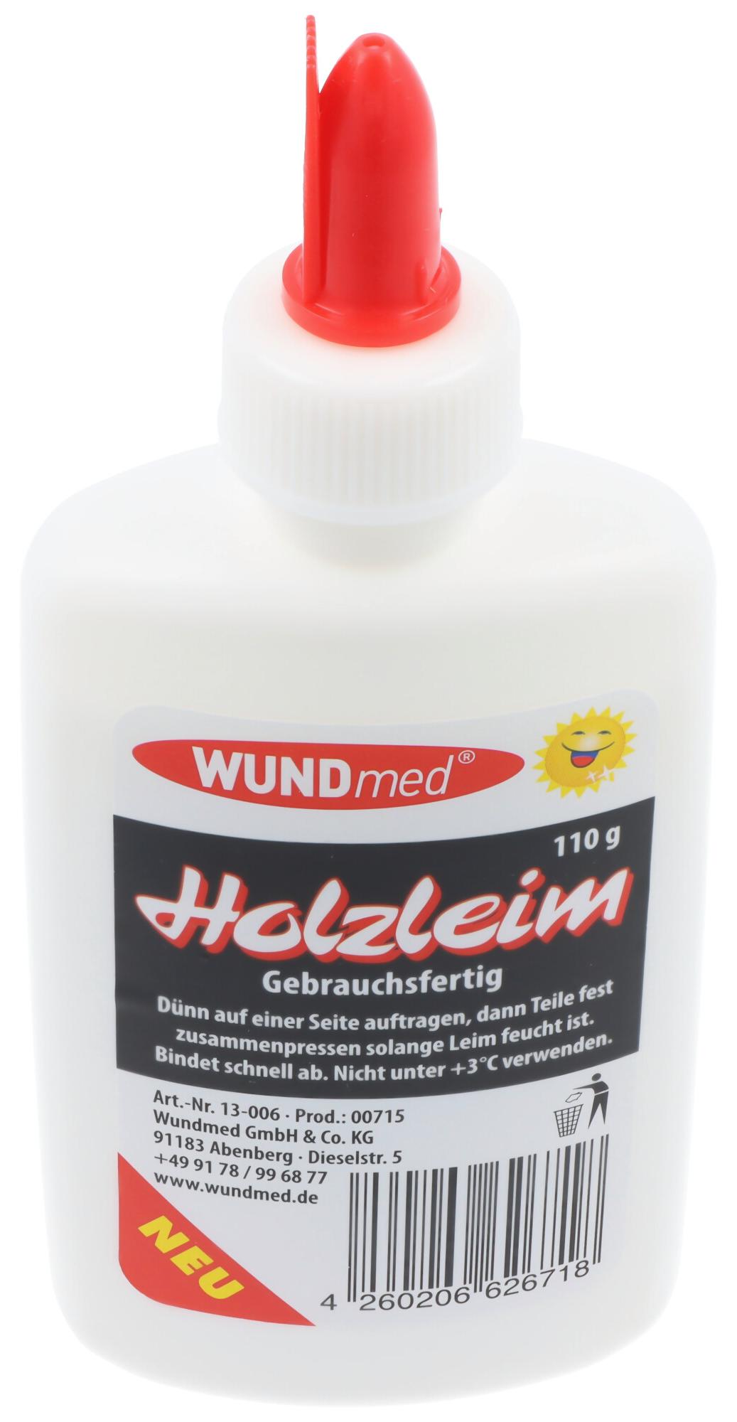 WUNDmed Holzleim 110 Gramm, Gebrauchsfertig, in weißer Schraubflasche 13-006