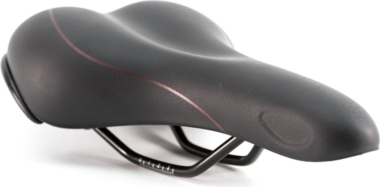 SELLE ROYAL Freeway Herren Sattel 270x160 mm Sw/Sw mit braunen Streifen