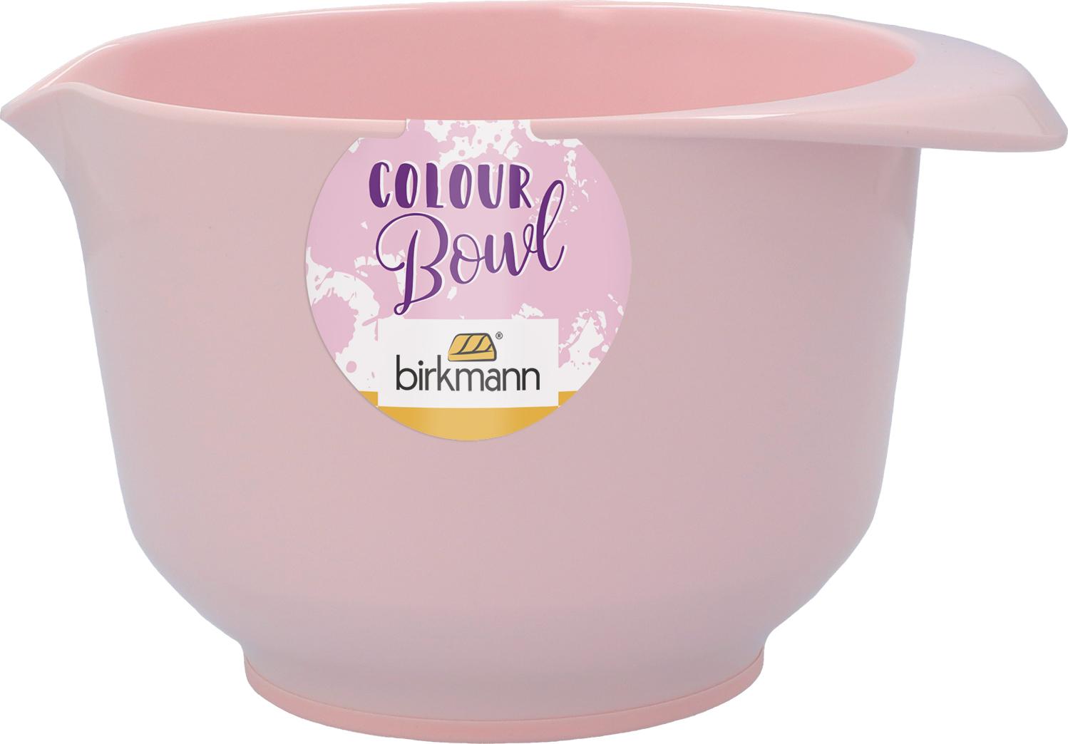 RBV Birkmann IRKMANN Rühr- und Servierschüssel, 1 Liter, rosa, aus Melamin, standfest, kratzfest, BPA-frei, 70878 708785