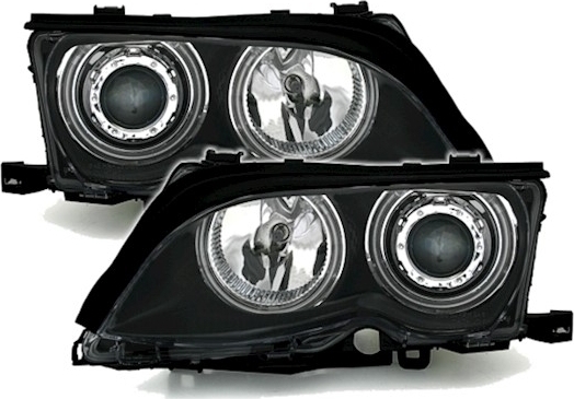 Eagle Eyes® Eagle Eyes CCFL Angel Eyes Scheinwerfer für 3er BMW E46 Limo Touring, Bj. 2001- BM075-B3WCW
