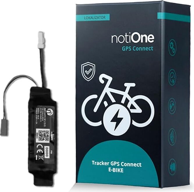 notiOne® Tracker GPS Non SMART für Ebike Kompatibel mit Elektromotor Bosch, Diebstahlalarm und Geofencing, Fahrrad-Tracker GPS, ohne ABO NTO-CBN