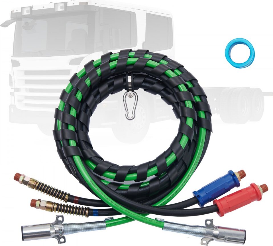 StarTech 12FT Sattelschlepper Luftleitungssatz 3-in-1 - Luftschlauch mit 7-Wege-Stecker - ABS Montage und Schlauchset - TPU - Einfache Installation für Sattelschlepper BKCKQRGTJSHYNJPDRV9
