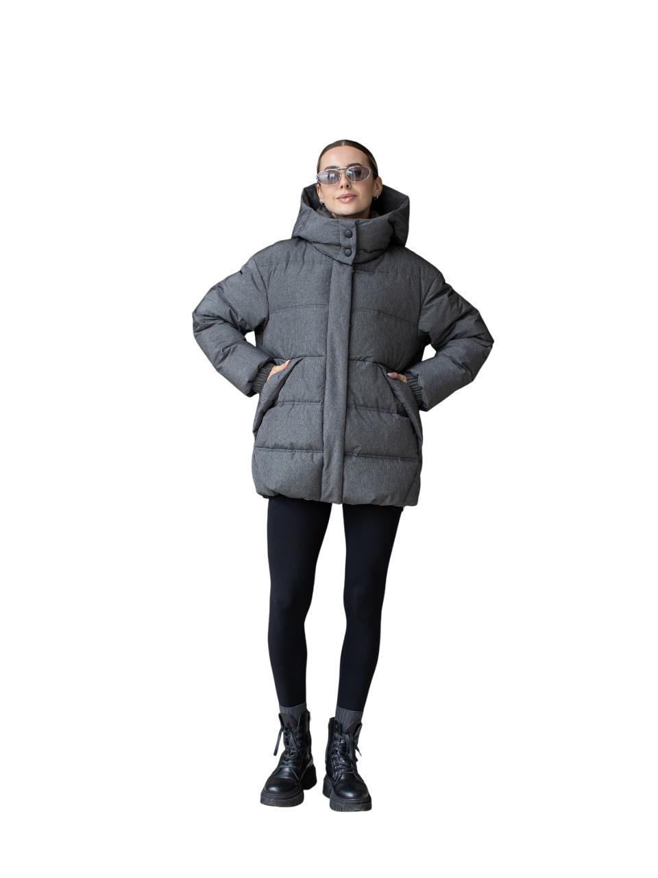 Damen-Winterjacke mit Kunstdaunen 0486 - M Grau A.G.
