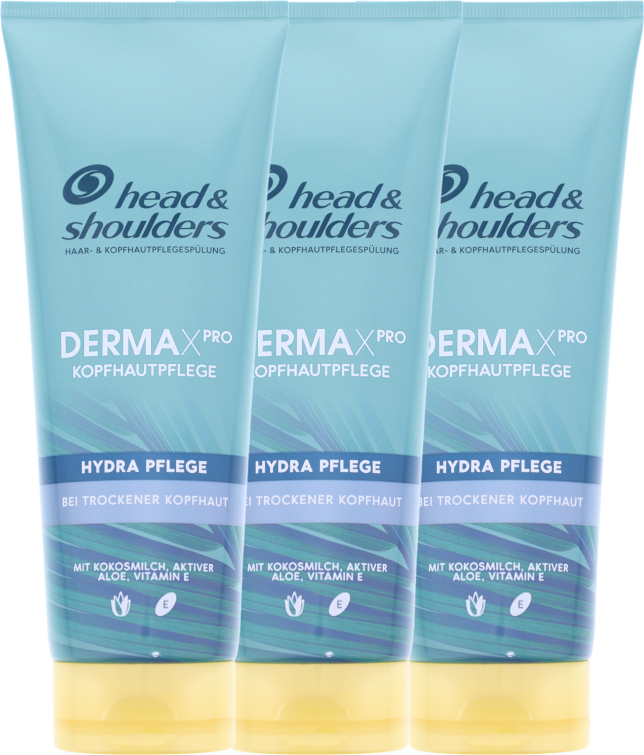 Procter & Gamble 3 x Head & Shoulders DERMAXPRO Kopfhautpflege Hydra Pflege bei trockener Kopfhaut Spülung je 220ml 2054520