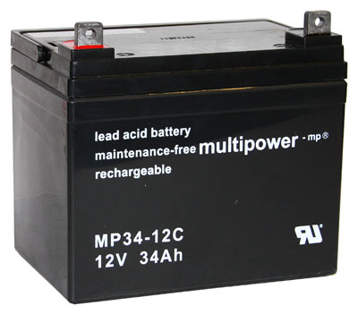 Multipower MP34-12C / 12V 34Ah Blei Akku Zyklentyp