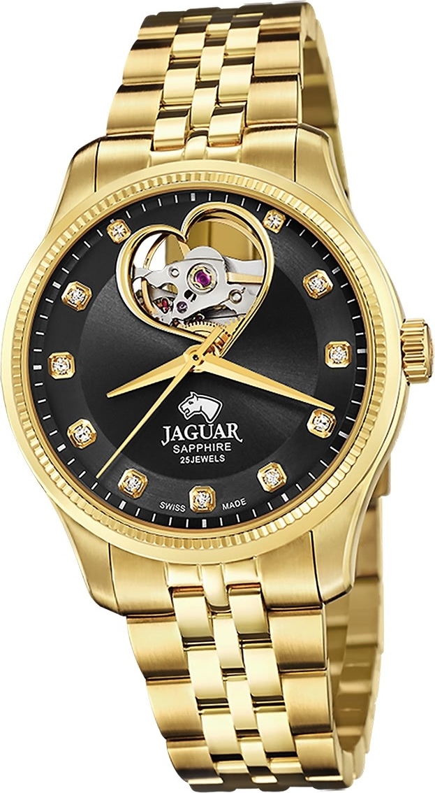 Dámske hodinky Jaguar z nehrdzavejúcej ocele zlaté Náramkové hodinky Jaguar Coeur D2UJ996/2