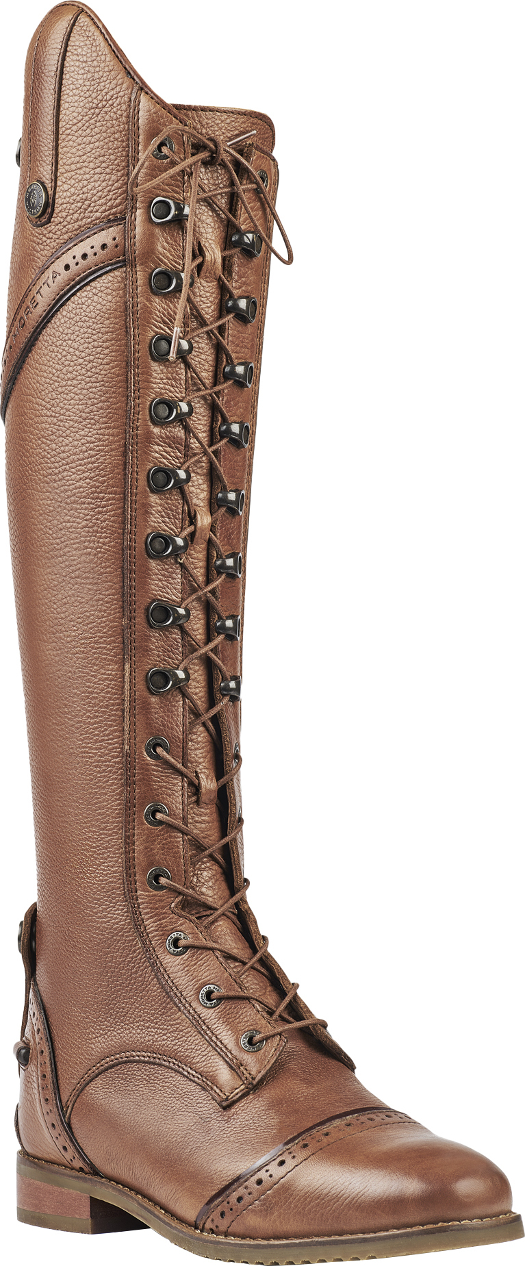 Bottes hautes d'équitation Moretta - Nubuck noir - Support pour voûte