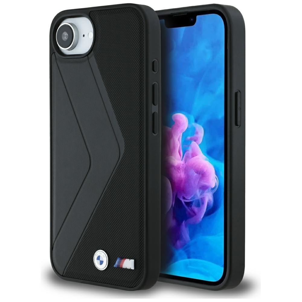 Bmw Case iPhone 16E SE 4 2025 s MagSafe Bmhmpse424Puocsk (Pu Oversized Stripes) Black