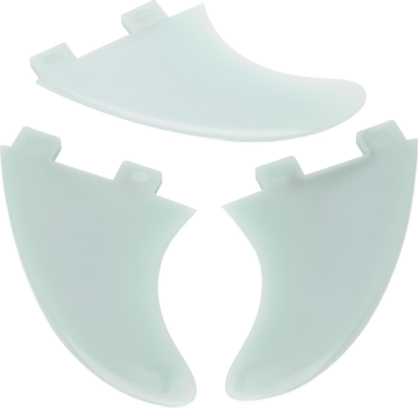 3 plutvy na surfovanie, PVC, priehľadné, pre SUP, paddleboardy a surfovacie dosky