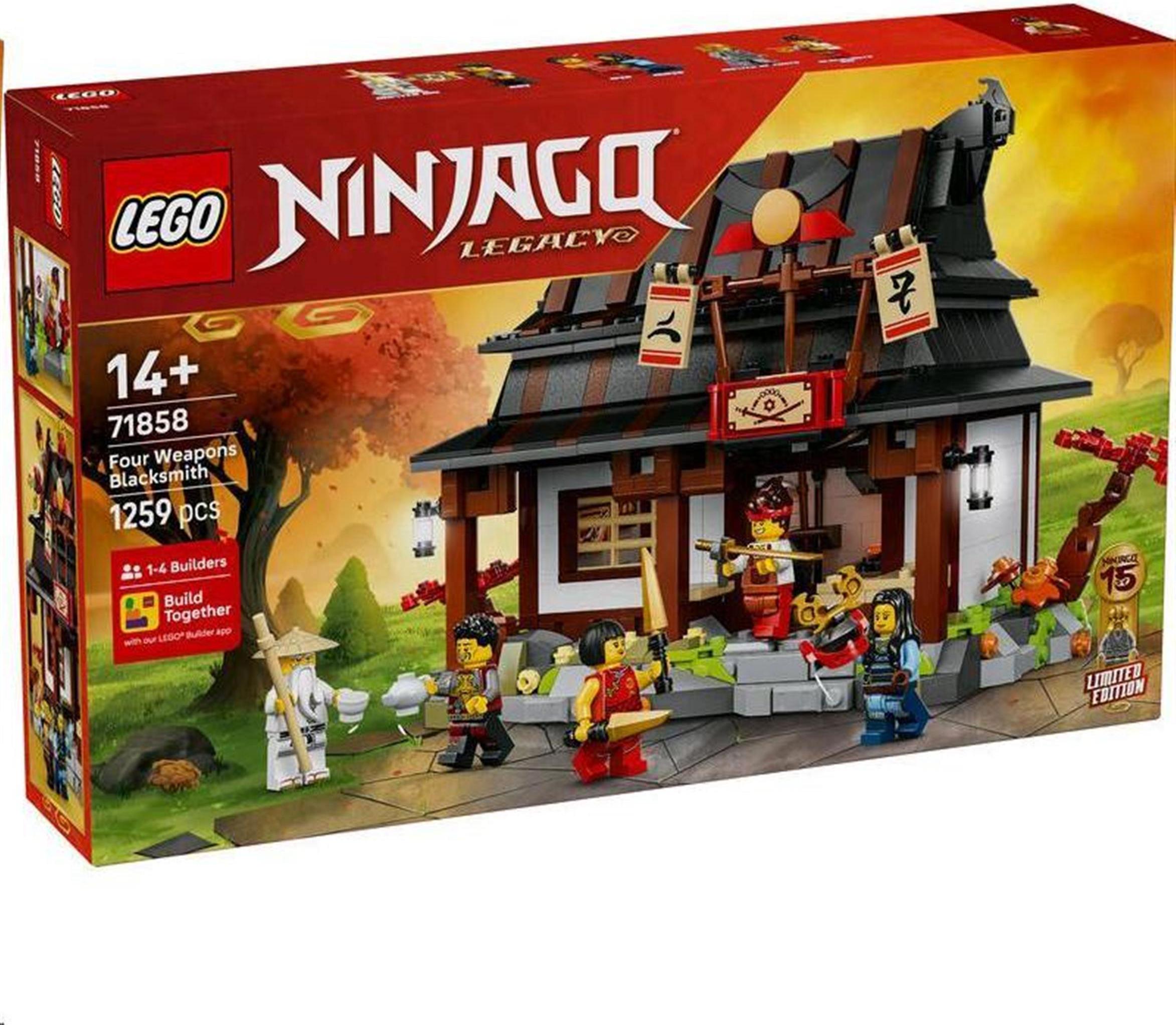 LEGO NINJAGO Kováreň Štyri zbrane: 15 rokov, Stavebnica, 14 rok / roky, Plast, 1259 kusov, 1,73 kg