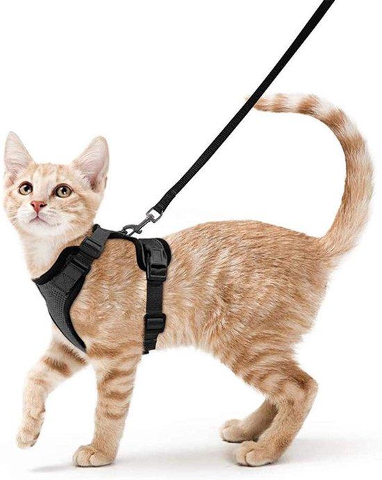 OEM Kleidung für Katzen - Schwarz - Mit reflektierender Streifen - Bequem und einfach anzulegen - Passend für verschiedene Größen 2026