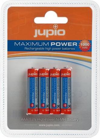 Baterie Jupio AAA 1000 mAh (mikrotukové) 4ks, dobíjecí JRB-AAA1000