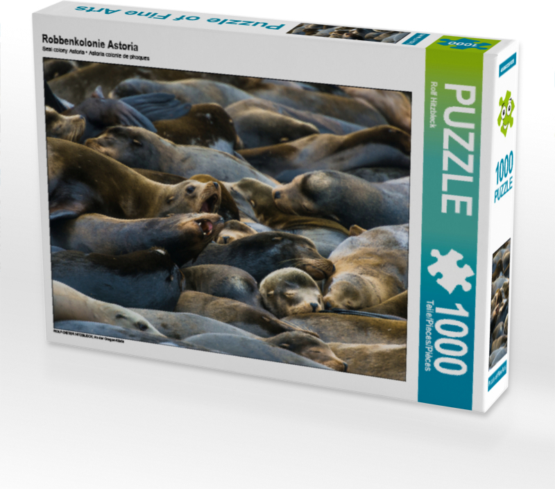 Calvendo Robbenkolonie Astoria 1000 Teile Puzzle quer 640x480mm, Hitzbleck Rolf; 7302627