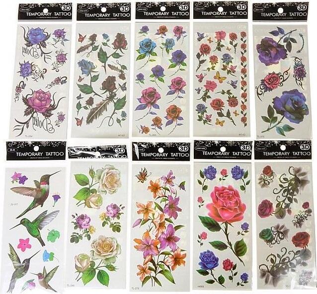 ADAR Tattoos 19x9cm MIX (Spielzeug - Tattoos)