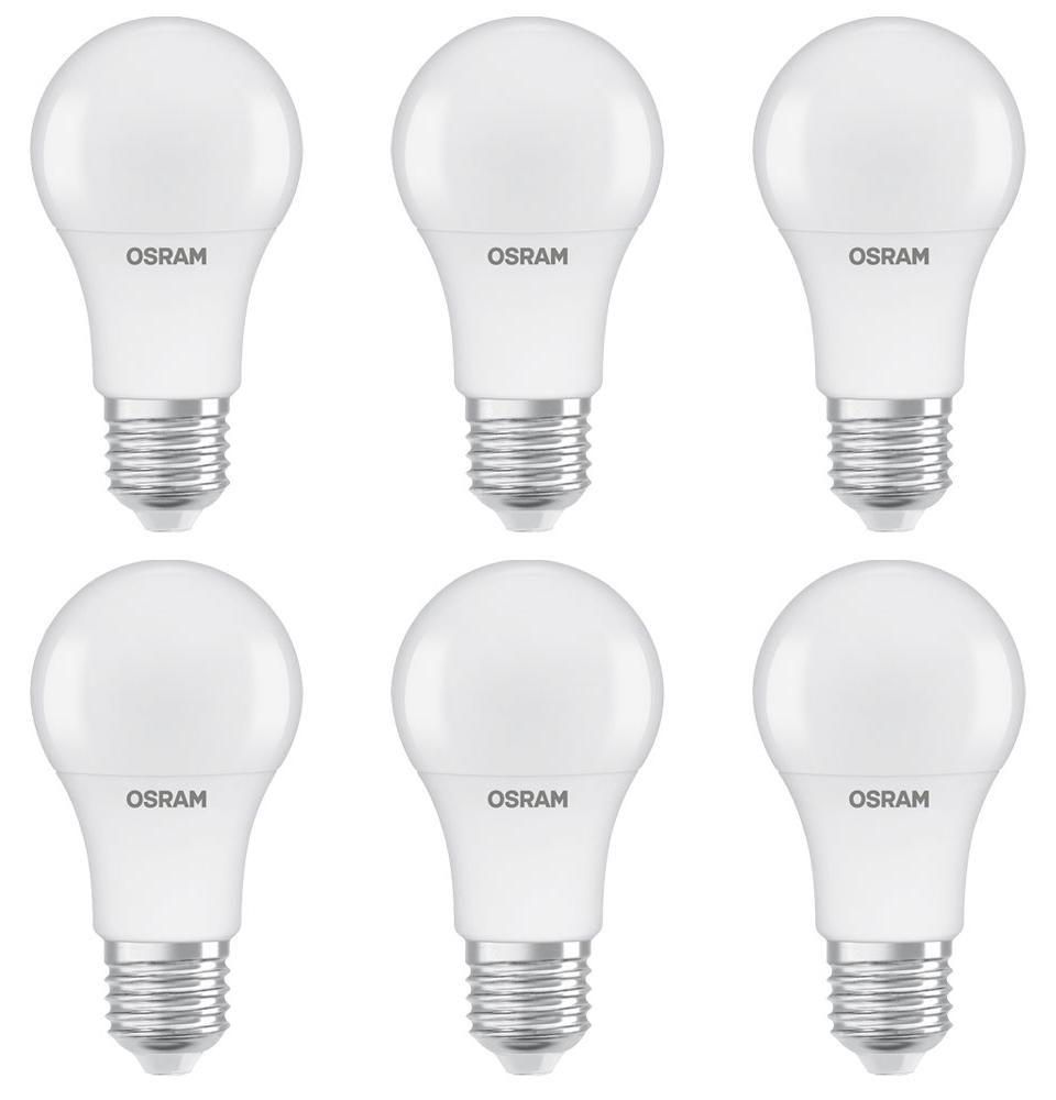 OSRAM LED STAR CLASSIC A 40 FR LED Lampe 4,9W 470lm 2700K 6er Pack Beleuchtung Energiesparend AC53811