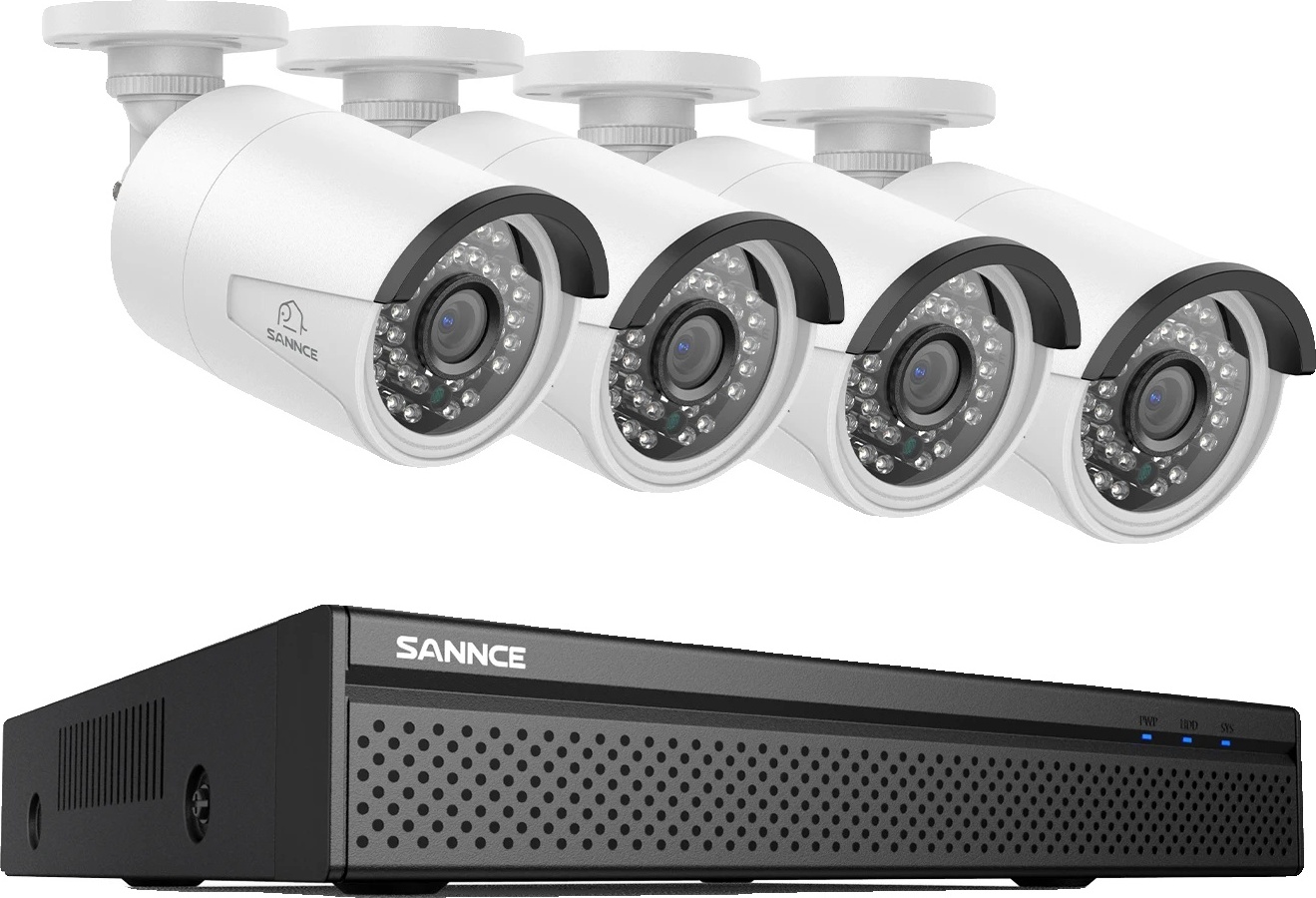 Monitorovací kamerový systém, rozlíšenie 8 MP HD, jednoduché nastavenie PoE, I94FQ, žiadne