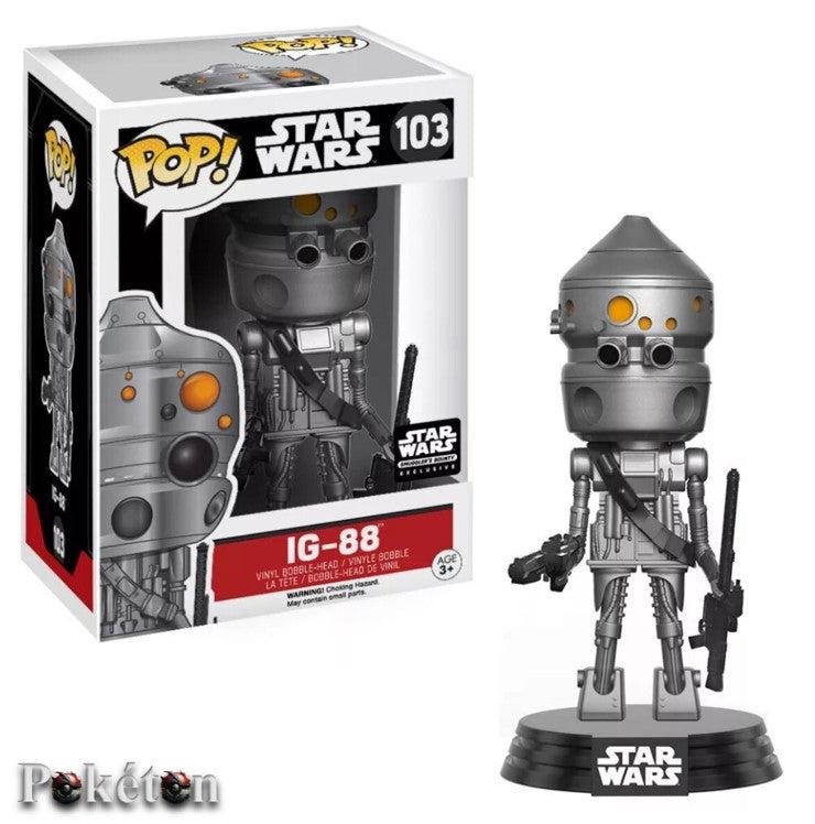 FUNKO POP Star Wars #103 IG-88 - Smuggler's Bounty exclusive - Vinyl Figur NEU