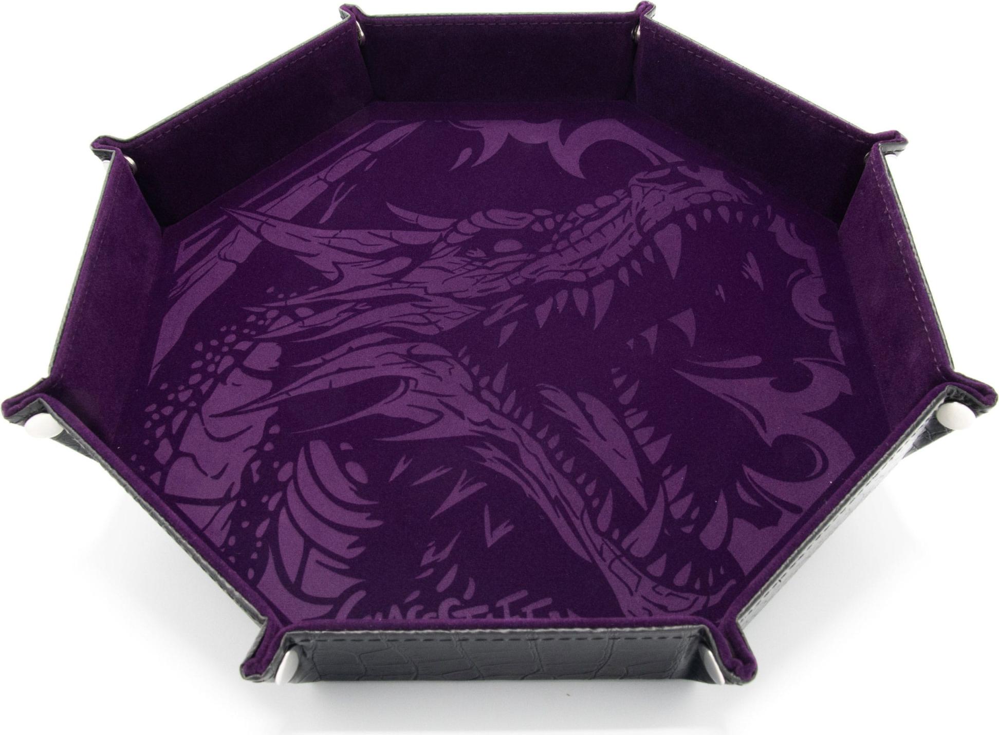GlassStaff Mistrzowski Stolik do Rzucania Koci Dragon Skin XL Fioletowy