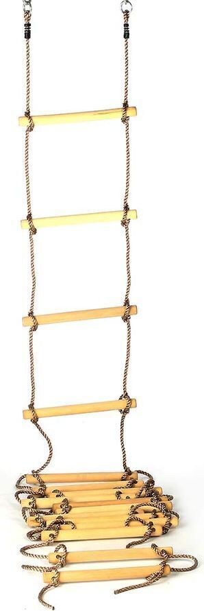 Gartenpirat Strickleiter für Kinder Seilleiter Kletterseil Sprossen Ø 35 mm Anzahl Sprossen: 16 Sprossen | Länge 560 cm