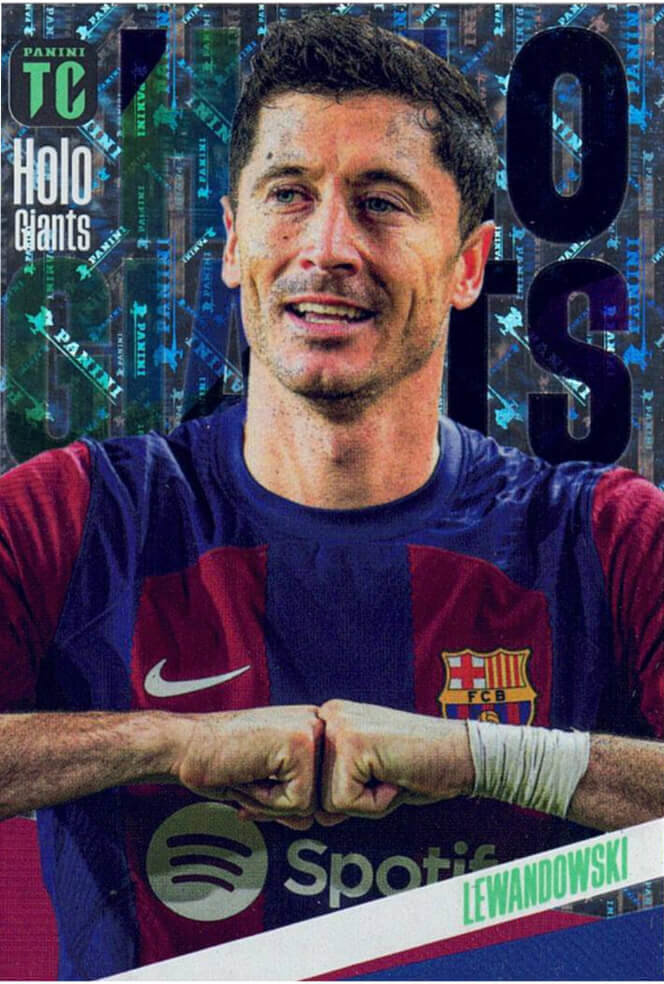 Panini Top Class Karten 2024 - Trading Cards - Holo Giants Karte - Lewandowski