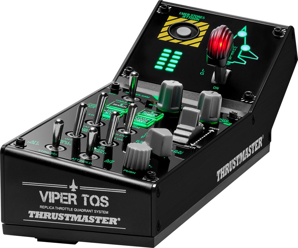 Thrustmaster VIPER Panel Black USB Joystick + páka na ovládanie motora PC