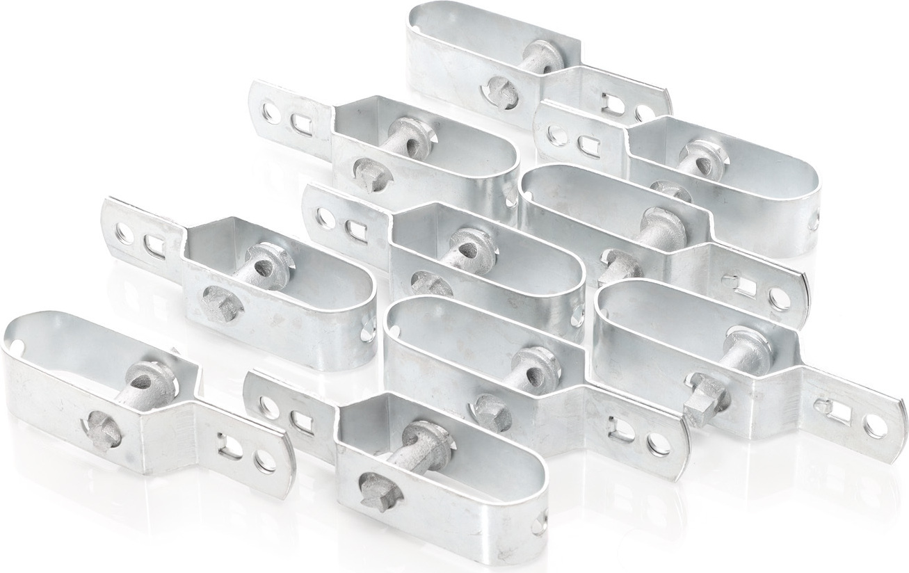 Toboli Drahtspanner verzinkt 10er Set, Zaunspanner für Wildzaun, Maschendrahtzaun, Gartenzaun gegen Wildverbiss und für Schutz von Pflanzen und Beeten 63408