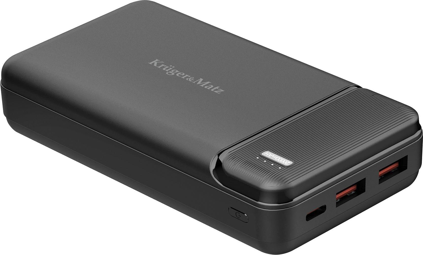 Krüger&Matz POWER BANK Kruger&Matz 20000 mAh Li-pol mit QC- und PD-Funktion