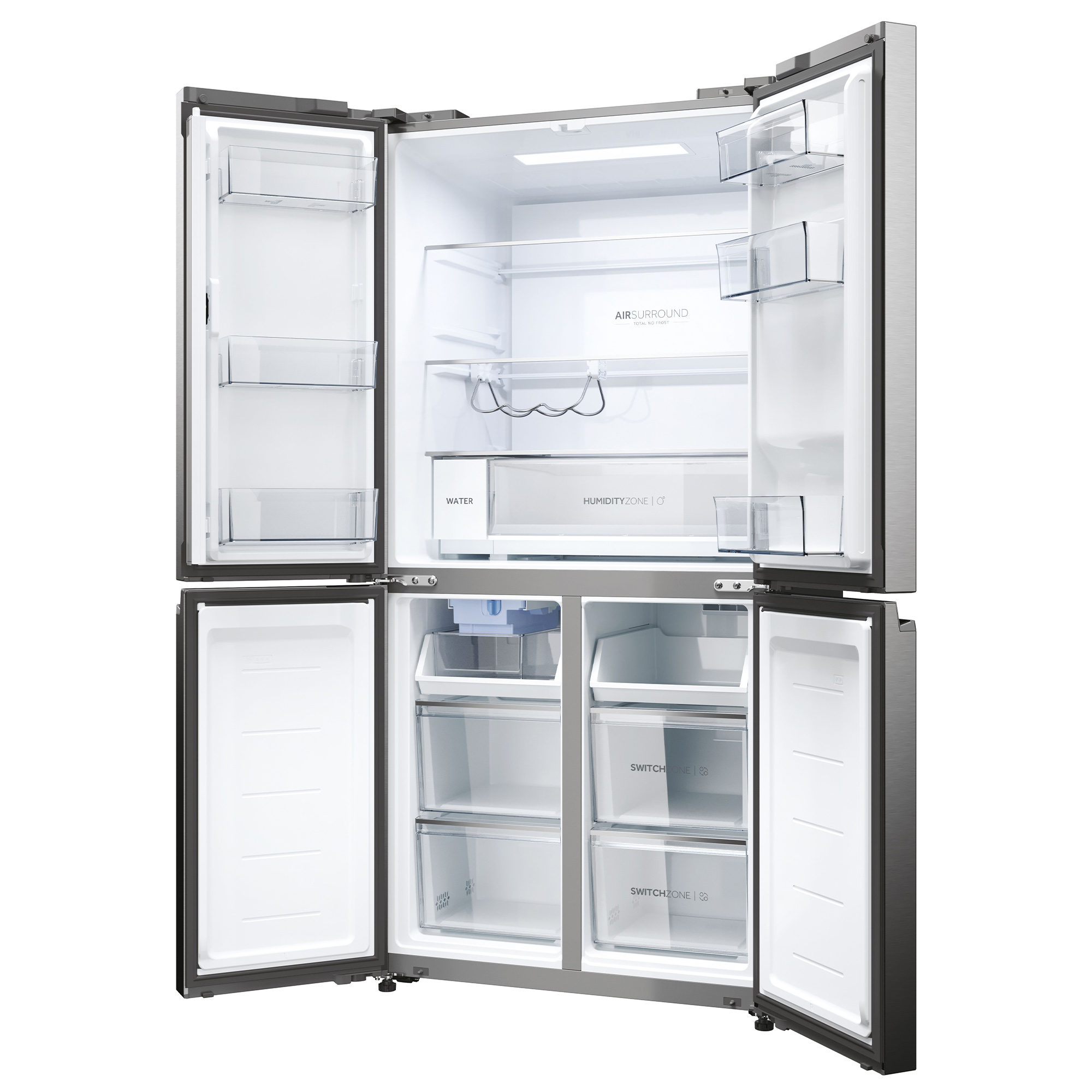 Kühl-Gefrierkombination Edelstahlfront 504 L Smart hON –App Haier HCW58F18EHMP 34005275