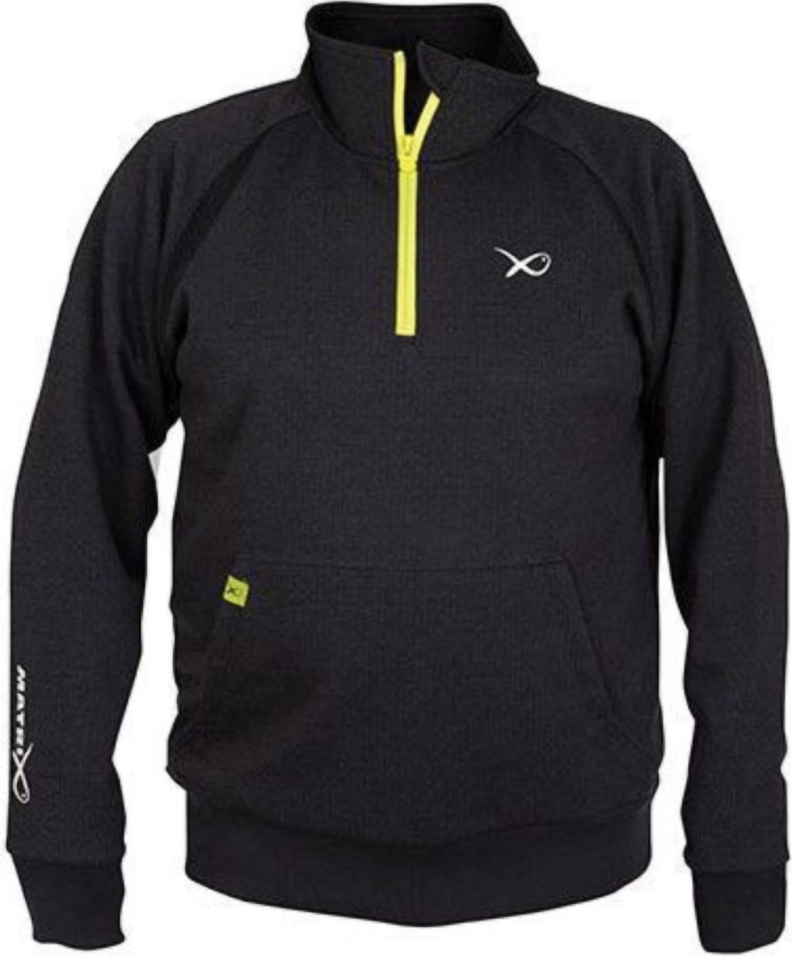 Fox Matrix Minimal Black/Marl Quarter Zip Pullover - Angelpullover, Größe:XXL GPR225-aus