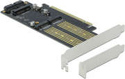 DELOCK PCI Express x16 Karte zu 1 x M.2 Key B + 1 X NVMe