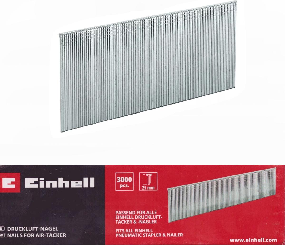 Einhell Tacker Nägel, 25 mm, 3000 Stk.-für Nagler FIXETTO 18/50 N