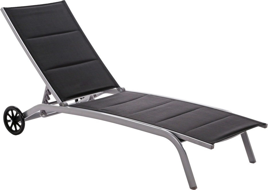 Garten-Aluminium-Liegestuhl Ibiza Silver