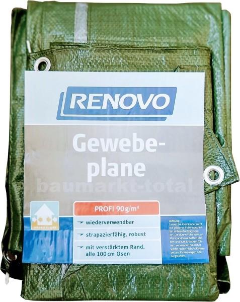 HAGEBAU ZL Renovo Gewebeplane 4x5 grün m. Ösen ca.90 g/m2 855236