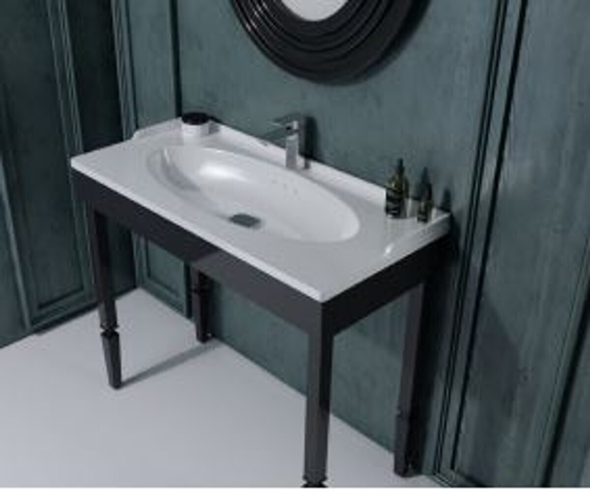 Demotex GmbH Casa Padrino Luxus Badezimmer Set Schwarz - Hotel Bad Einrichtung