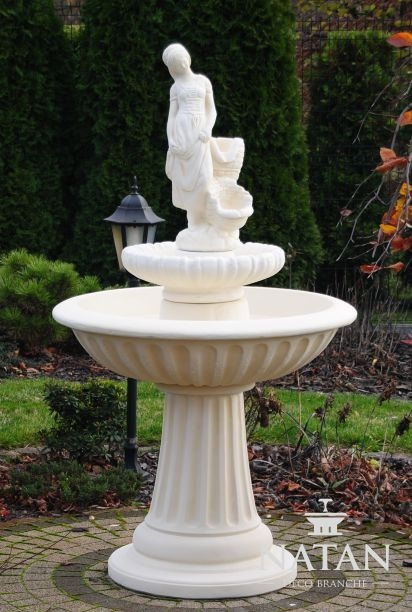Zierbrunnen Springbrunnen 162cm Skulptur Brunnen Deko Garten Fontaine Teich Neu
