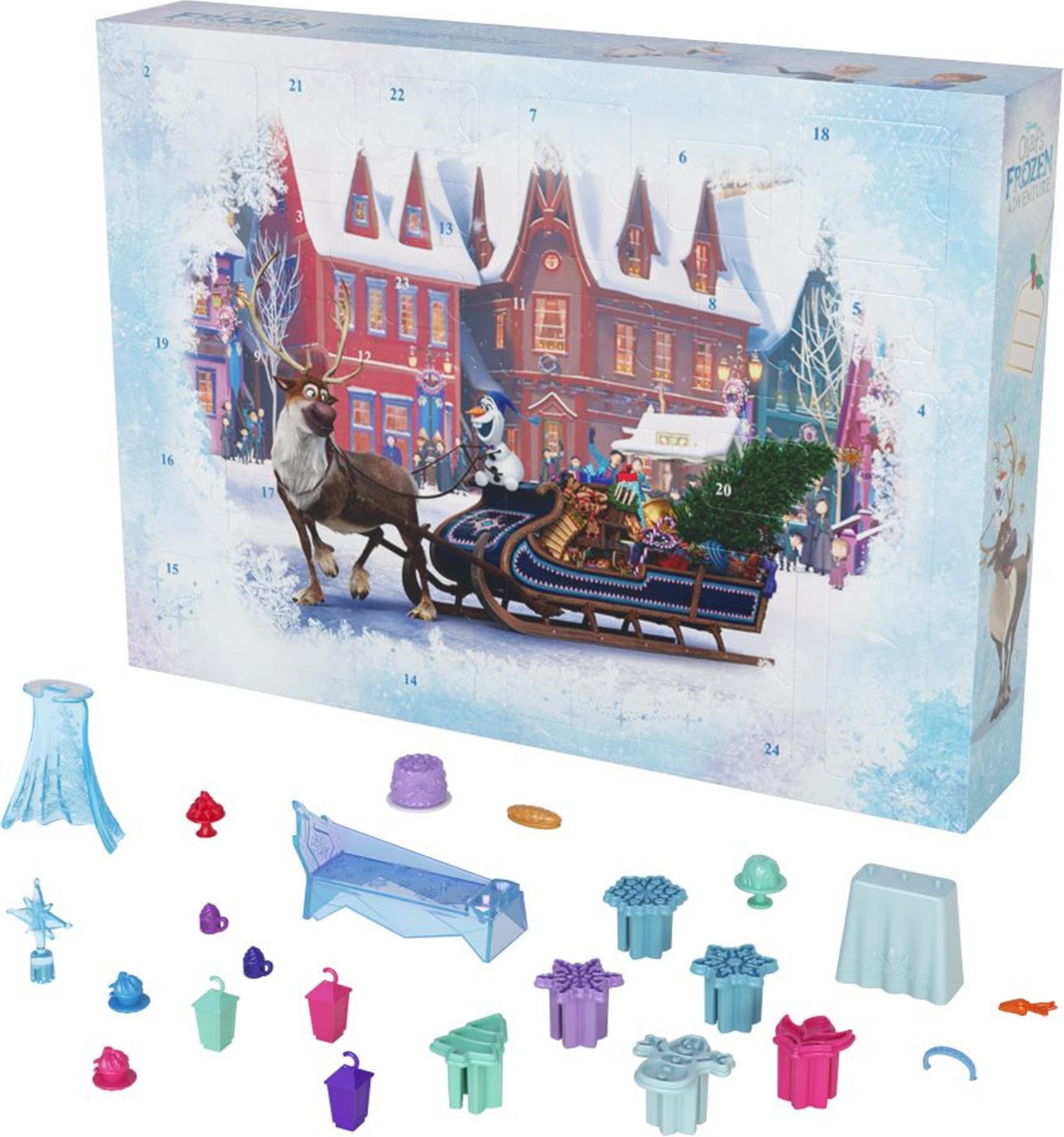 Mattel Frozen Adventný kalendár s malými bábikami 2024