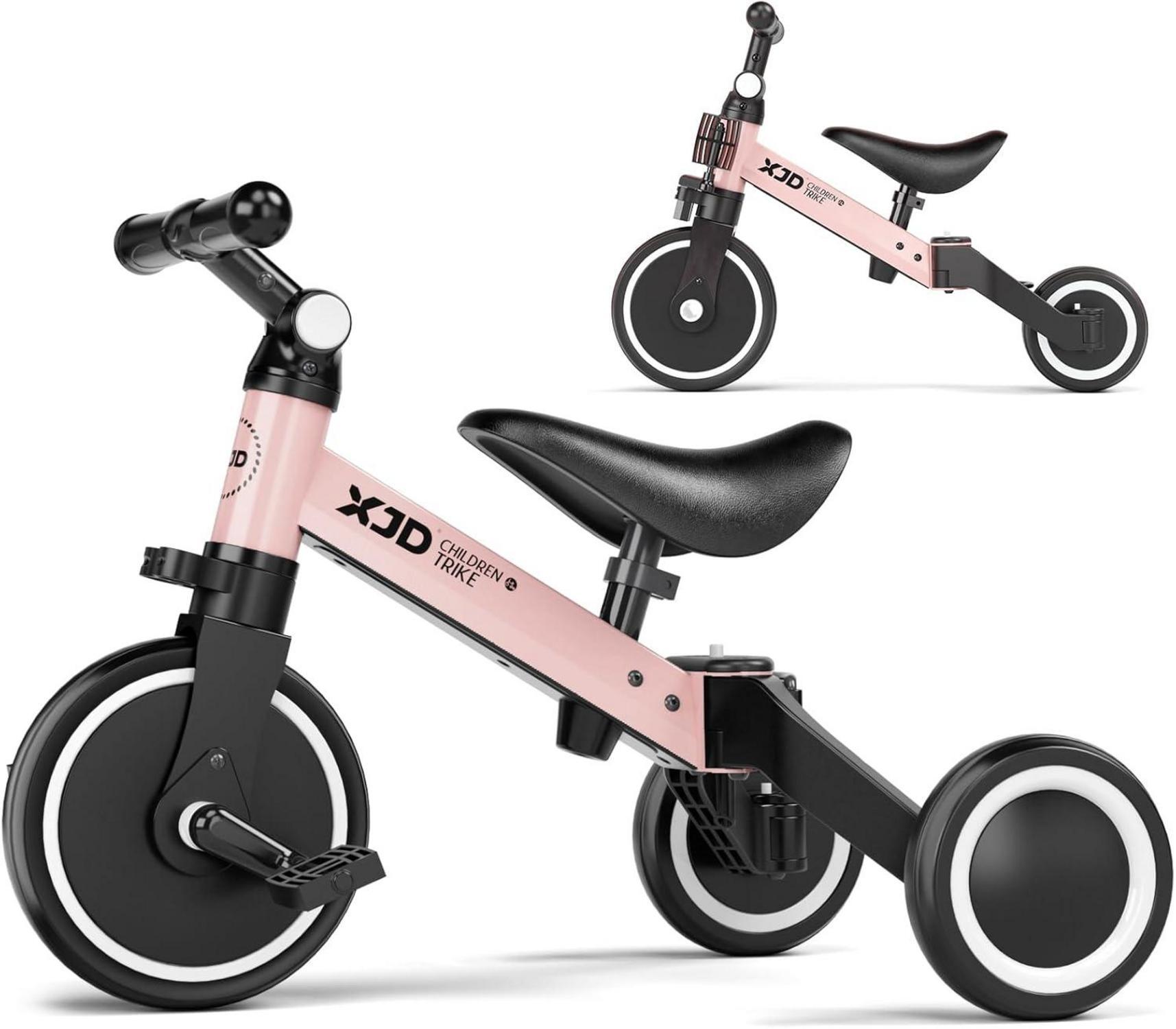 Sonstige XJD Kinder Dreirad Laufrad Lauflernhilfe mit Verstellbarem Sitz und abnehmbaren Pedalen