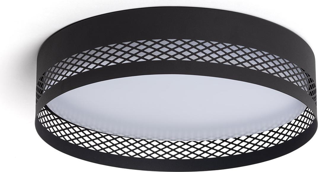 LEDKIA LED Deckenleuchte 30W Stahl Saska S Mattschwarz
