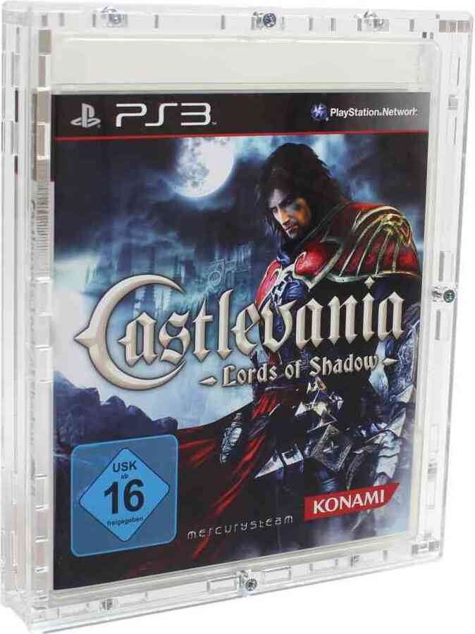 HB Präsentationssysteme oHG Verschraubtes Acrylcase aus Acrylglas für ein Playstation 3 / PS3 Spiel in/ Schutzbox / Protector / Schutzhülle / UV-Schutz / Transparent / Games - Zeigis® 101051-003
