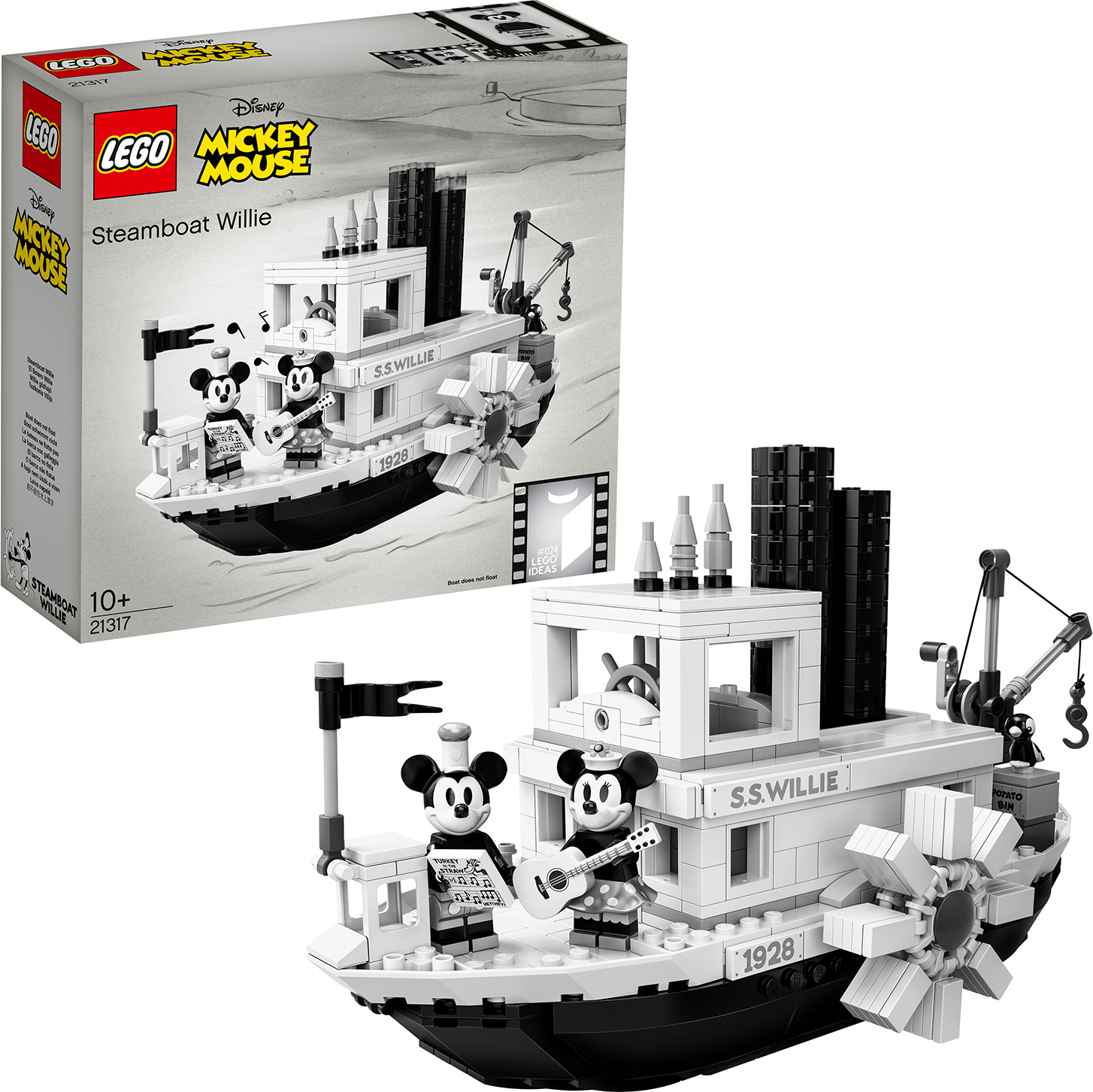 LEGO Ideas Steamboat Willie - 21317, Bausatz, 10 Jahr(e), 951 Stück(e), 1,08 kg