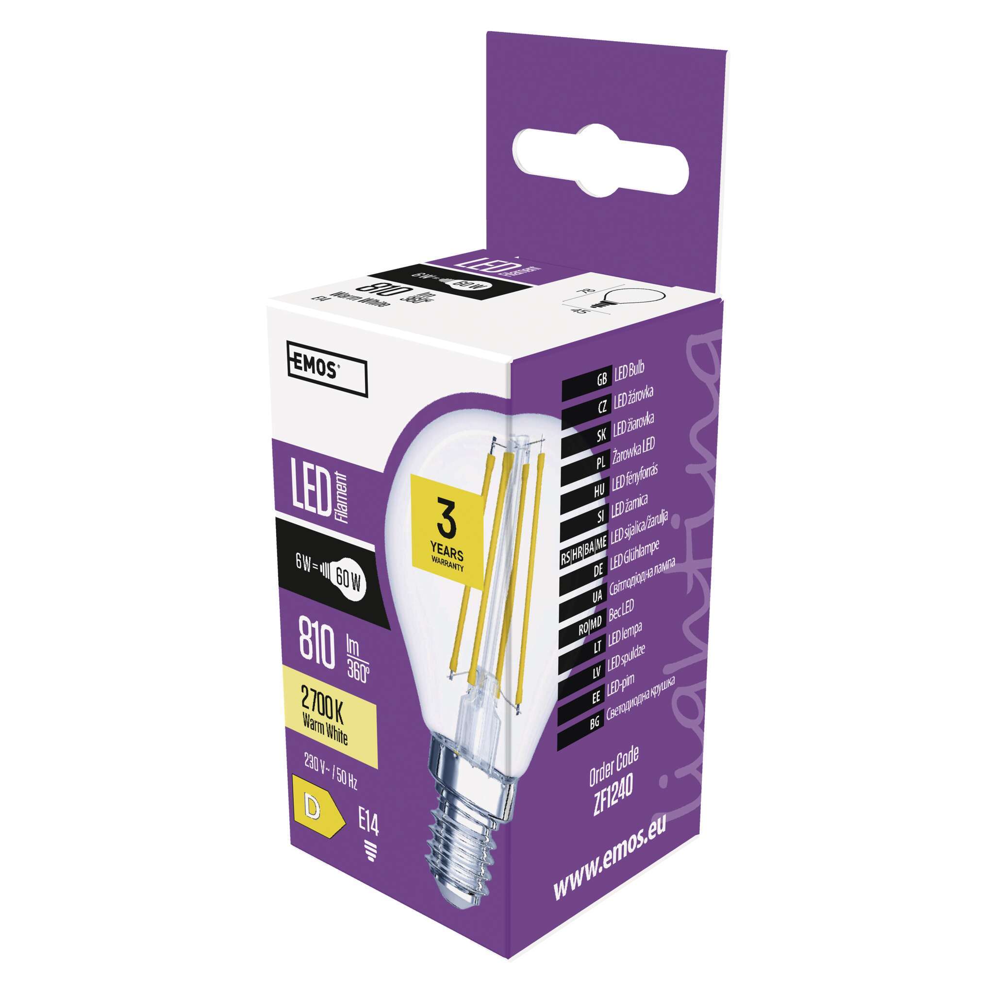 EMOS LED Lampe Edison Mini Globe, 6W Ersatz | Kaufland.de
