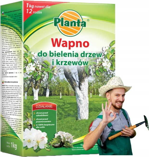 Planta Kalk zum Blanchieren von Bäumen und zur Bodenentsäuerung 1kg